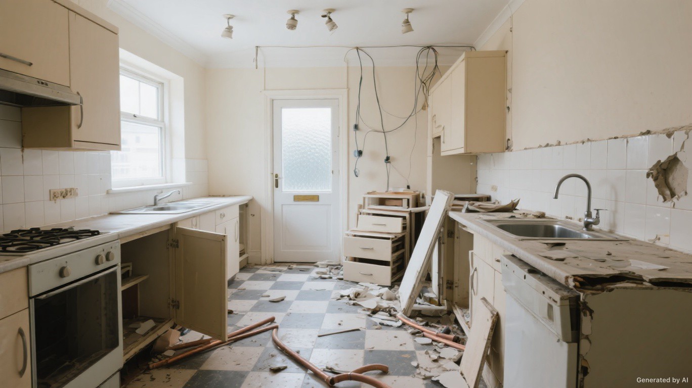 Kitchen / Rip-Out Services before clearance